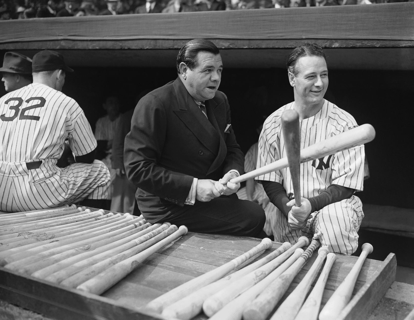 Babe Ruth and Lou Gehrig